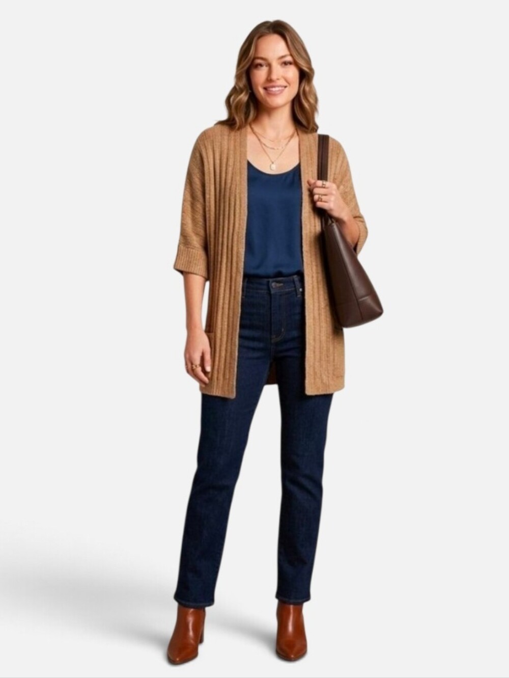 Cardigan With Side Pockets {Size XL}